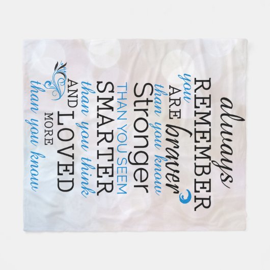 Couverture Polaire Rappelez-vous toujours que vous êtes courageux (Devant (Horizontal))