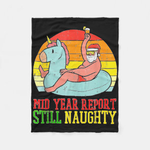 Couverture Polaire Rapport semestriel Santa Noël d'été toujours vilai