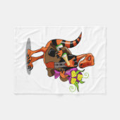 Couverture Polaire Raptor Tenant Une Bouteille De Vin Et Fleurs Étinc (Devant (Horizontal))