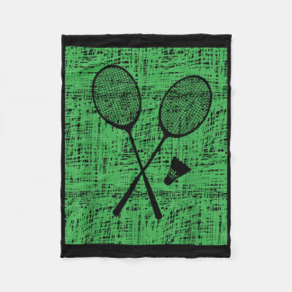 Couverture Polaire Raquettes de badminton vintage et volant