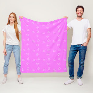 Couverture Polaire Raquettes de tennis blanc & Ball Deep PInk
