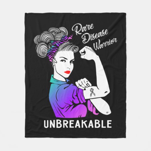 Couverture Polaire Rare Disease Warrior (Devant)