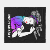 Couverture Polaire Rare Disease Warrior (Devant (Horizontal))