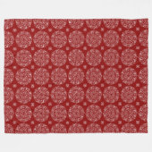 Couverture Polaire Raspberry Mandala (Devant (Horizontal))