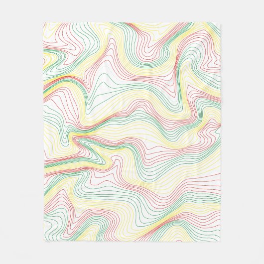 Couverture Polaire Rasta Waves (Devant)