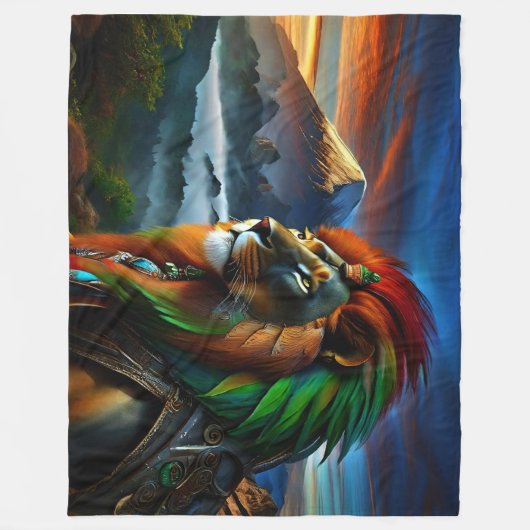 Couverture Polaire Rastafari (Devant)