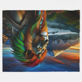 Couverture Polaire Rastafari (Devant (Horizontal))
