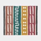 Couverture Polaire Rastafarienne africaine en tissu boueux (Devant (Horizontal))