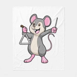 Couverture Polaire Rat à Musique avec Triangel