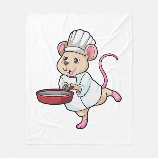 Couverture Polaire Rat comme Cuire avec Pan & Cuisine casquette (Devant)