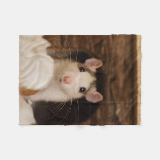 Couverture Polaire Rat mignon (Devant (Horizontal))
