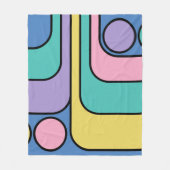 Couverture Polaire Rationalisation Moderne Style rétro Design géométr (Devant)