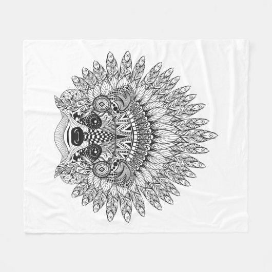 Couverture Polaire Raton laveur dans le griffonnage fait varier le (Devant (Horizontal))