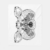 Couverture Polaire Raton laveur inspiré (Devant)