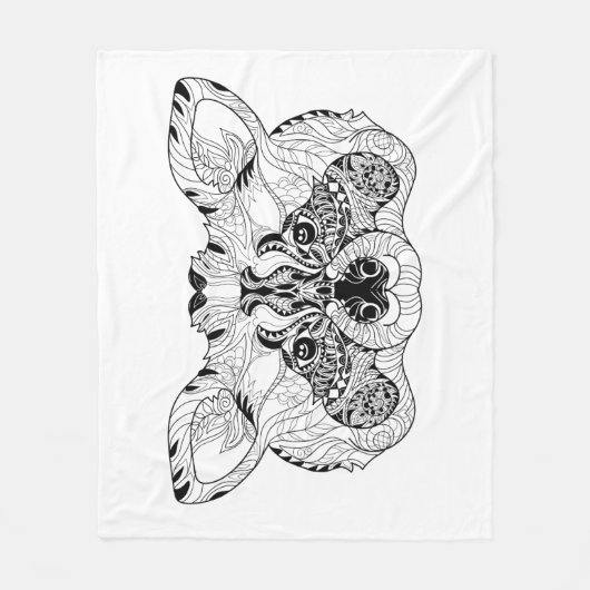 Couverture Polaire Raton laveur inspiré (Devant)