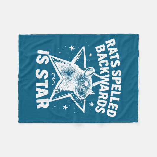 Couverture Polaire Rats Spelled Backwards Is Star  (Devant (Horizontal))