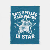 Couverture Polaire Rats Spelled Backwards Is Star  (Devant)
