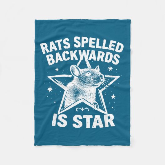 Couverture Polaire Rats Spelled Backwards Is Star  (Devant)