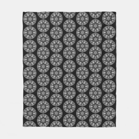 Couverture Polaire Raven Mandala (Devant)
