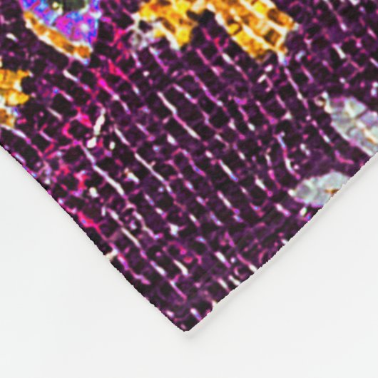 COUVERTURE POLAIRE RAVENNA BYZANTINE MOSAICS, STAR PURPLE STARRY NIGH (Coin)