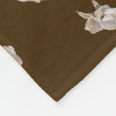 Couverture Polaire Ravi Drôle Âne Mangeant Une Carotte, (Coin)