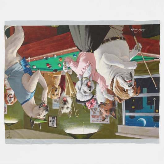 Couverture Polaire Rayé à l'aube (Devant (Horizontal))