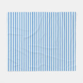 Couverture Polaire Rayé bleu et blanc (Devant (Horizontal))