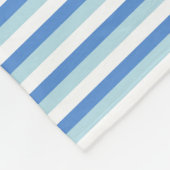 Couverture Polaire Rayé bleu et blanc (Coin)