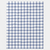Couverture Polaire Rayé bleu et blanc nautical (Devant)