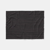 Couverture Polaire rayé noir et rose (Devant (Horizontal))