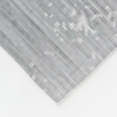 Couverture Polaire Rayé rouge, noir, noir et gris (Coin)