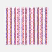 Couverture Polaire Rayon de squiggle arc-en-ciel (Devant (Horizontal))