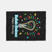 Couverture Polaire Rayonner Kindness Sensibilisation sur l'autisme d' (Devant (Horizontal))