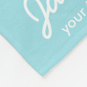 Couverture Polaire Rayure bleue confortable personnalisée mignonne de (Coin)