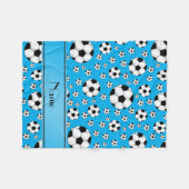 Couverture Polaire Rayure bleue d'amusement de ciel de ballons de (Devant (Horizontal))