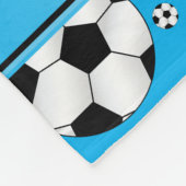 Couverture Polaire Rayure bleue d'amusement de ciel de ballons de (Coin)