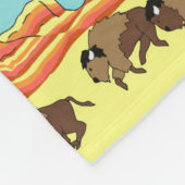 Couverture Polaire Rayure de Buffalo de sud-ouest (Coin)