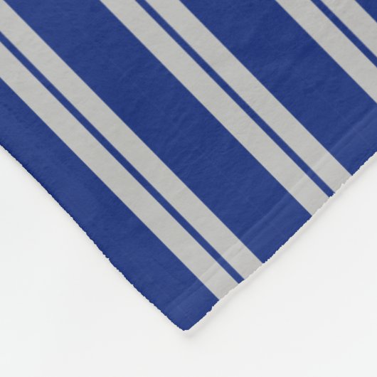 Couverture Polaire Rayure grise faite sur commande de la marine | de (Coin)