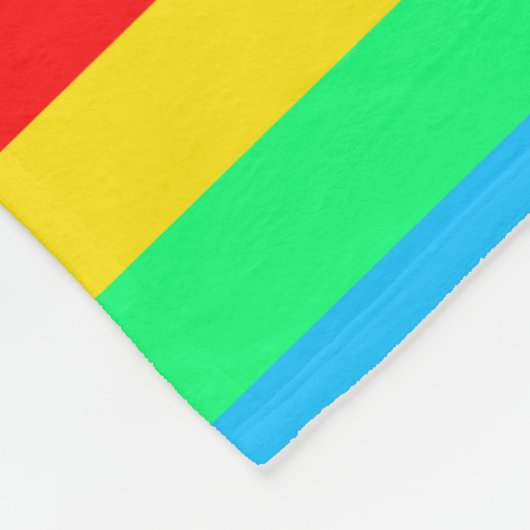 Couverture Polaire Rayure lumineuse d'arc-en-ciel (Coin)