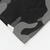 Couverture Polaire Rayure noire nommée personnalisée de noir de (Coin)