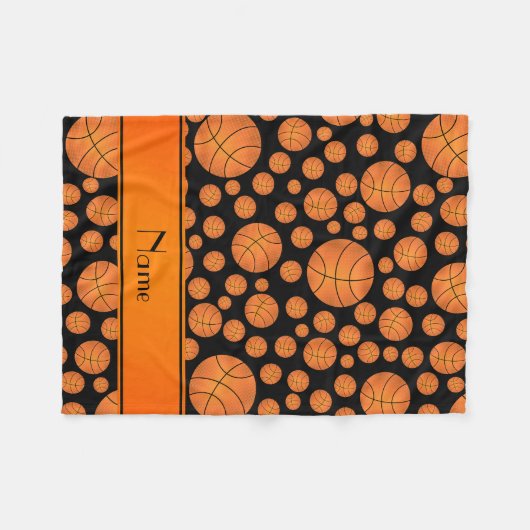 Couverture Polaire Rayure nommée faite sur commande d'orange de (Devant (Horizontal))