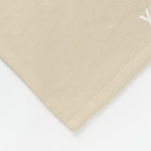 Couverture Polaire Rayure personnalisée mignonne de Tan de jungle de (Coin)