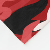 Couverture Polaire Rayure rouge nommée personnalisée de rouge de (Coin)