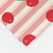 Couverture Polaire Rayure Ruban Cerise (Coin)