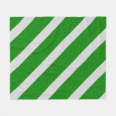 Couverture Polaire Rayure Verte Pailletée (Devant (Horizontal))