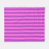 Couverture Polaire Rayures bicolores violettes (Devant (Horizontal))