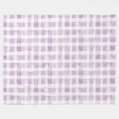 Couverture Polaire Rayures blanches violettes (Devant (Horizontal))