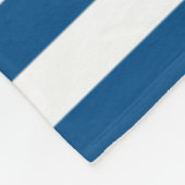 Couverture Polaire Rayures bleues et blanches (Coin)