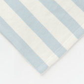 Couverture Polaire Rayures Bleues et Blanches Chic (Coin)