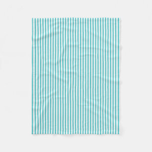Couverture Polaire Rayures bleues et blanches d'Aqua